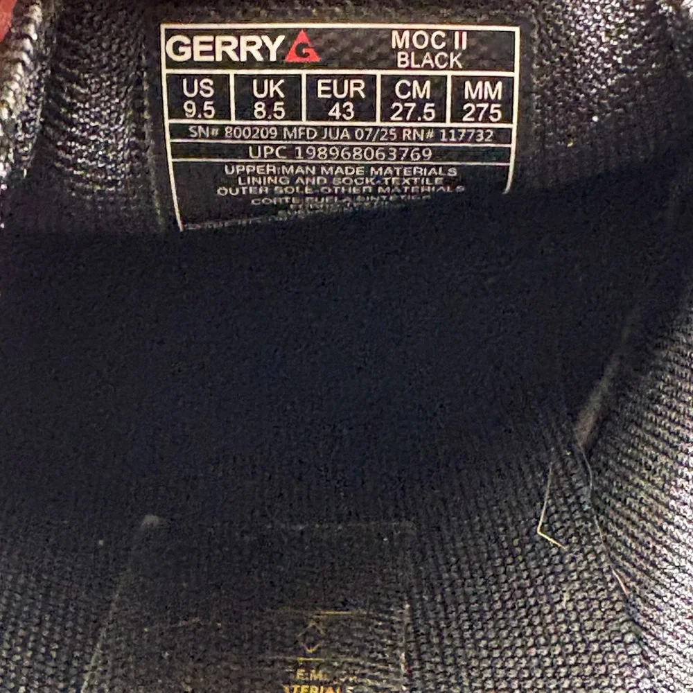 Gerry Moc II Slip On Shoes‎ Mens 9.5 Black NEW